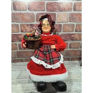 Collections Etc Musical Animated Rocking Mrs. Claus Christmas Tabletop Decor
